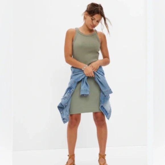 GAP Ribbed Tank Dress - Picture 1 of 6